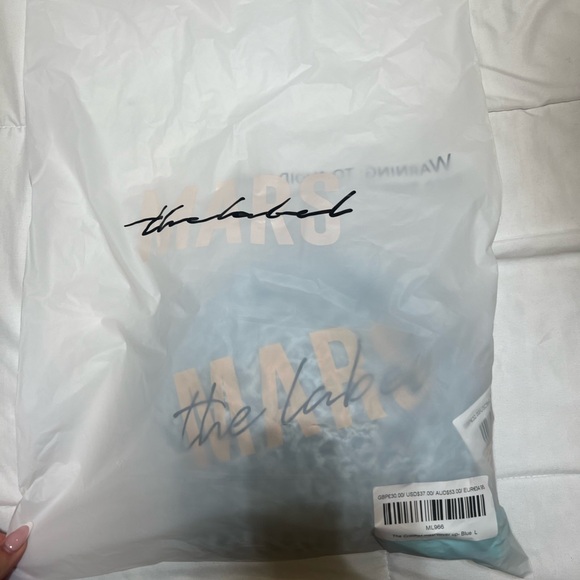 The crotchet maxi cover up -BLUE nwt - Picture 7 of 7